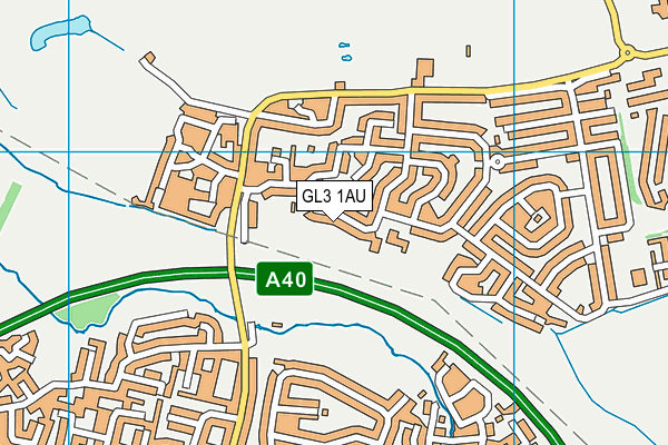 GL3 1AU map - OS VectorMap District (Ordnance Survey)
