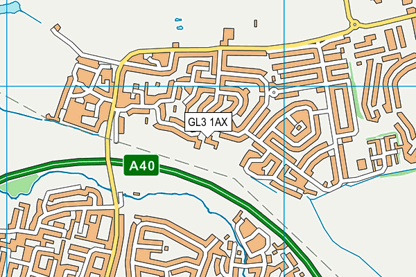 Innsworth Junior School map (GL3 1AX) - OS VectorMap District (Ordnance Survey)