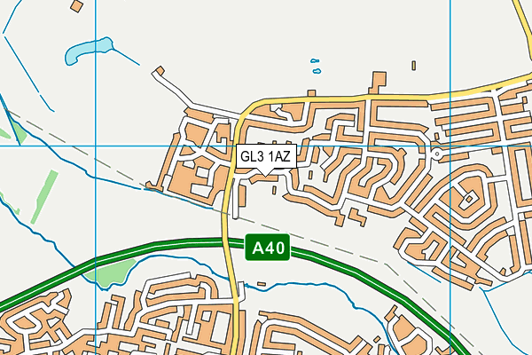 GL3 1AZ map - OS VectorMap District (Ordnance Survey)