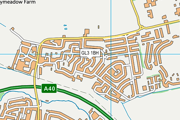 GL3 1BH map - OS VectorMap District (Ordnance Survey)