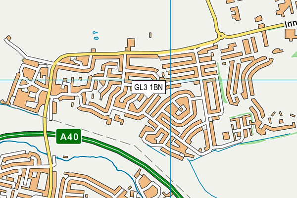 GL3 1BN map - OS VectorMap District (Ordnance Survey)