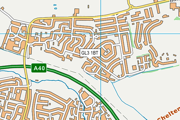 GL3 1BT map - OS VectorMap District (Ordnance Survey)