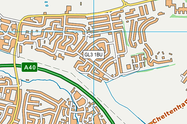 GL3 1BU map - OS VectorMap District (Ordnance Survey)