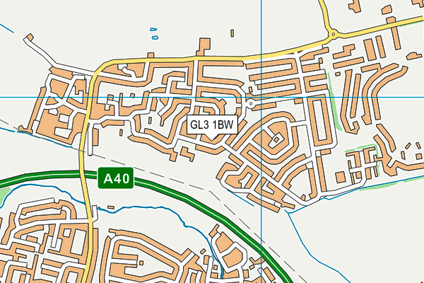 GL3 1BW map - OS VectorMap District (Ordnance Survey)