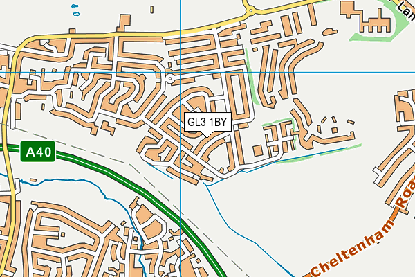GL3 1BY map - OS VectorMap District (Ordnance Survey)