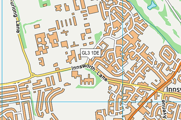 GL3 1DE map - OS VectorMap District (Ordnance Survey)