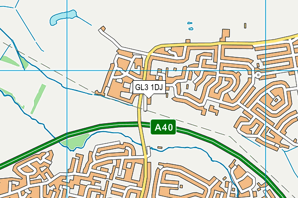 GL3 1DJ map - OS VectorMap District (Ordnance Survey)