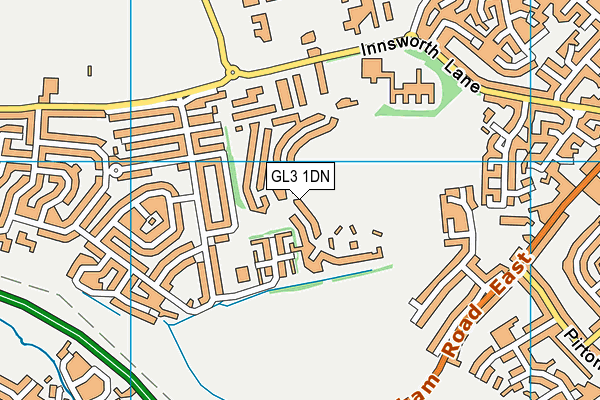 GL3 1DN map - OS VectorMap District (Ordnance Survey)