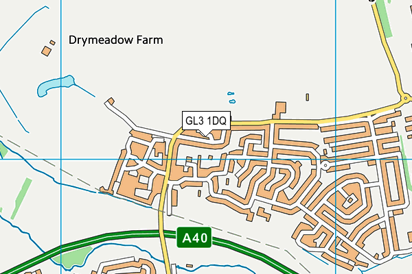 GL3 1DQ map - OS VectorMap District (Ordnance Survey)