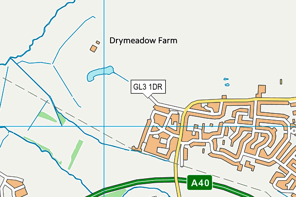 GL3 1DR map - OS VectorMap District (Ordnance Survey)