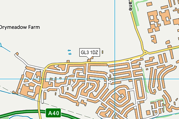 GL3 1DZ map - OS VectorMap District (Ordnance Survey)