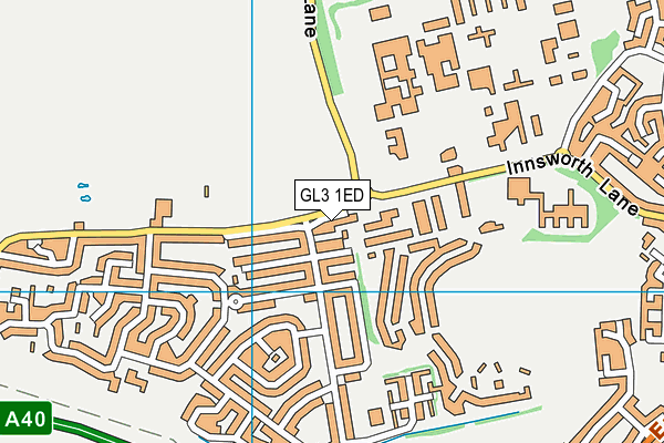 GL3 1ED map - OS VectorMap District (Ordnance Survey)