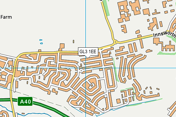 GL3 1EE map - OS VectorMap District (Ordnance Survey)