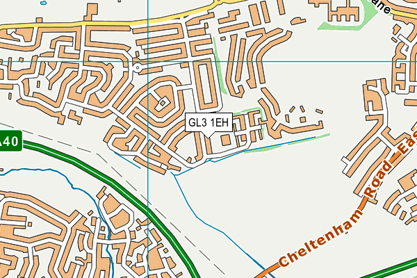 GL3 1EH map - OS VectorMap District (Ordnance Survey)