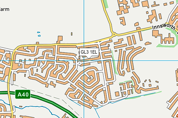 GL3 1EL map - OS VectorMap District (Ordnance Survey)