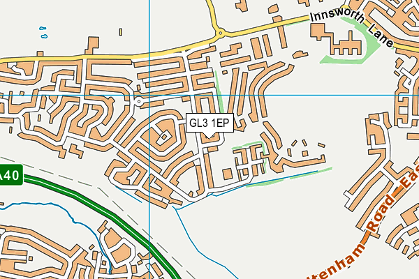 GL3 1EP map - OS VectorMap District (Ordnance Survey)