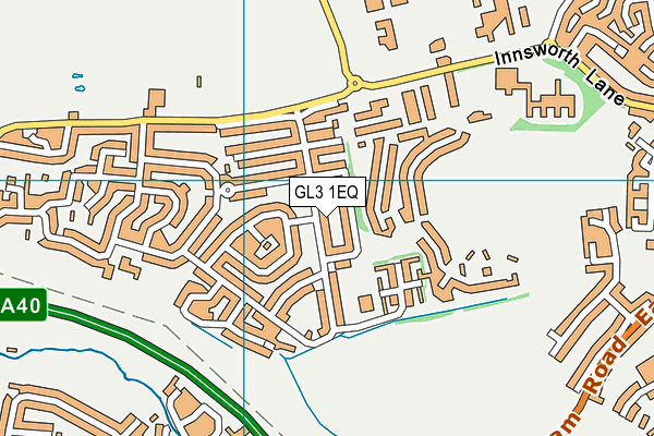 GL3 1EQ map - OS VectorMap District (Ordnance Survey)