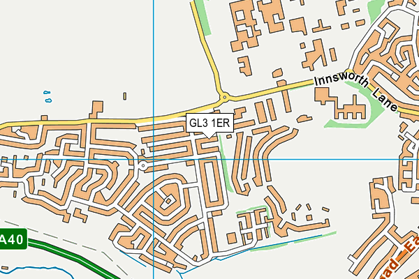 GL3 1ER map - OS VectorMap District (Ordnance Survey)