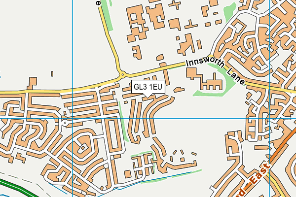 GL3 1EU map - OS VectorMap District (Ordnance Survey)