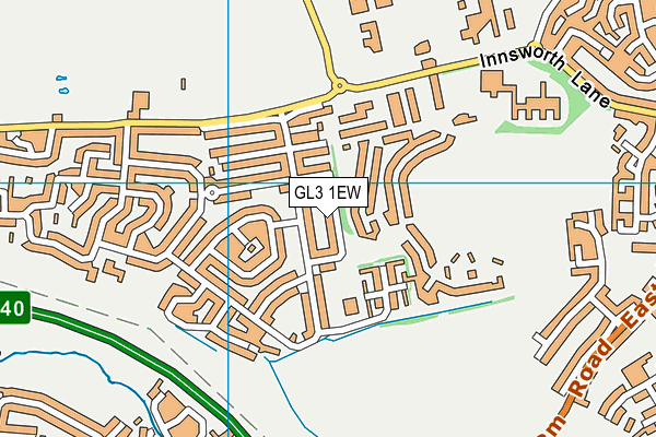 GL3 1EW map - OS VectorMap District (Ordnance Survey)