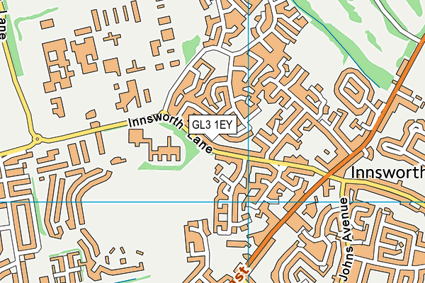 GL3 1EY map - OS VectorMap District (Ordnance Survey)