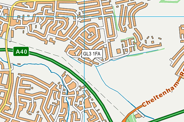 GL3 1FA map - OS VectorMap District (Ordnance Survey)