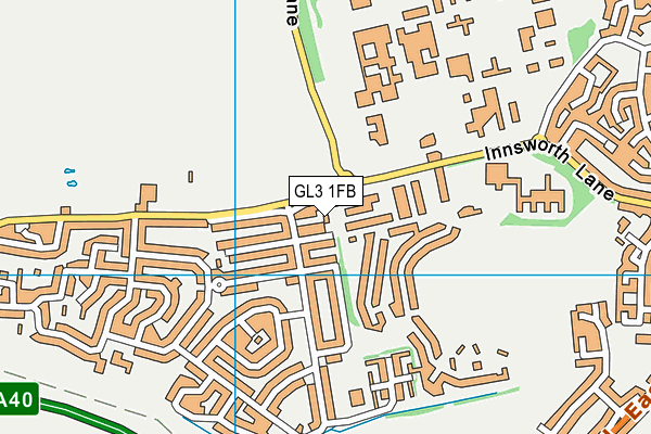 GL3 1FB map - OS VectorMap District (Ordnance Survey)