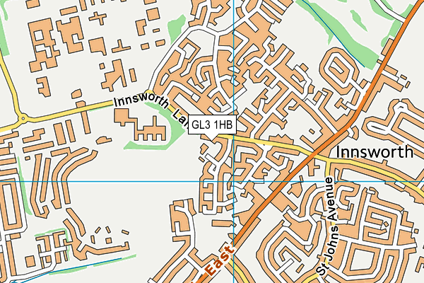 GL3 1HB map - OS VectorMap District (Ordnance Survey)