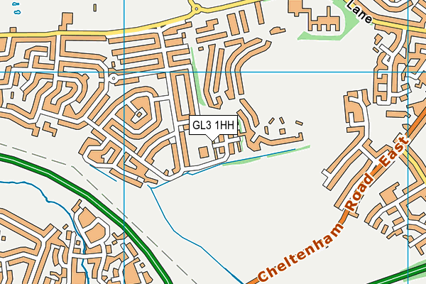 GL3 1HH map - OS VectorMap District (Ordnance Survey)