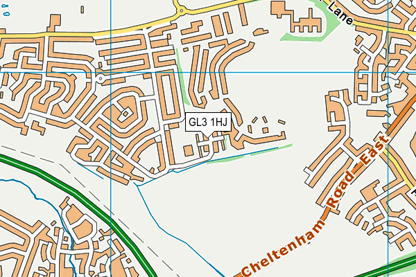 GL3 1HJ map - OS VectorMap District (Ordnance Survey)