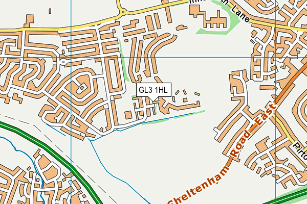 GL3 1HL map - OS VectorMap District (Ordnance Survey)