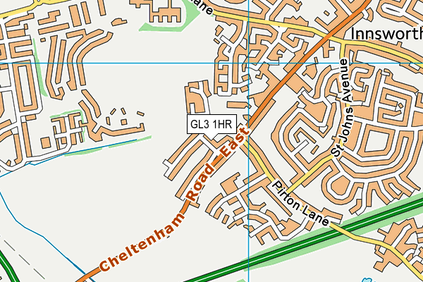 GL3 1HR map - OS VectorMap District (Ordnance Survey)