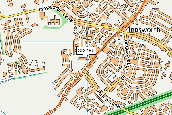 GL3 1HU map - OS VectorMap District (Ordnance Survey)
