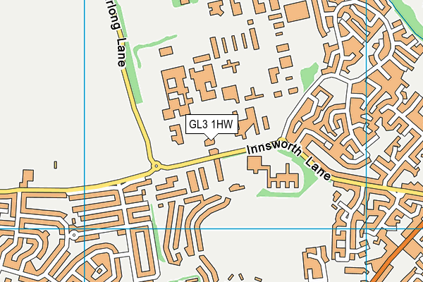 GL3 1HW map - OS VectorMap District (Ordnance Survey)