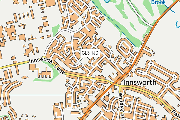 GL3 1JD map - OS VectorMap District (Ordnance Survey)