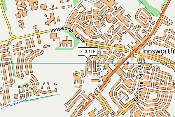 GL3 1LF map - OS VectorMap District (Ordnance Survey)