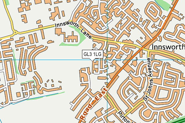 GL3 1LG map - OS VectorMap District (Ordnance Survey)