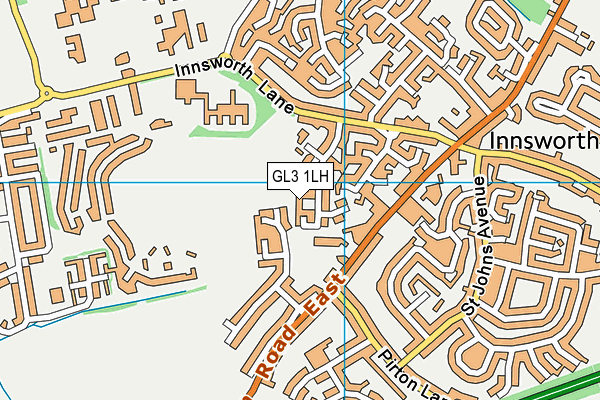 GL3 1LH map - OS VectorMap District (Ordnance Survey)