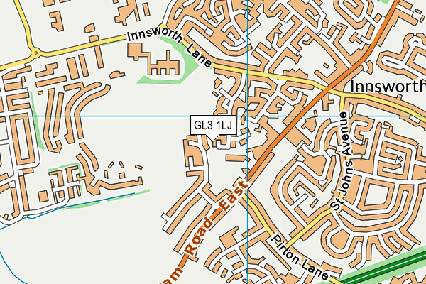 GL3 1LJ map - OS VectorMap District (Ordnance Survey)