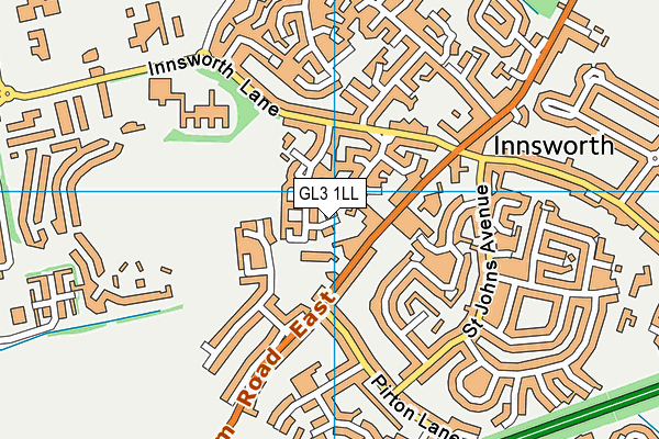 GL3 1LL map - OS VectorMap District (Ordnance Survey)