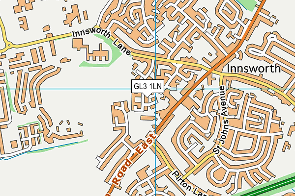 GL3 1LN map - OS VectorMap District (Ordnance Survey)