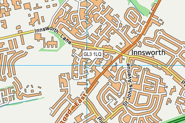GL3 1LQ map - OS VectorMap District (Ordnance Survey)