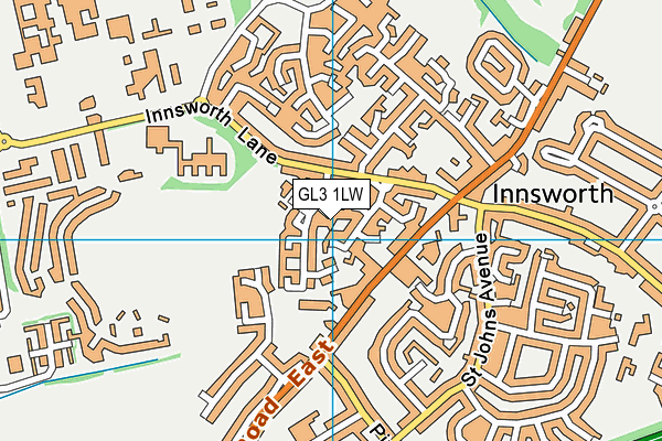 GL3 1LW map - OS VectorMap District (Ordnance Survey)