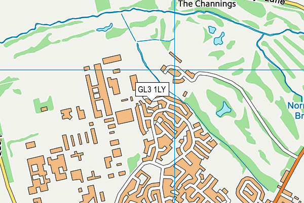 GL3 1LY map - OS VectorMap District (Ordnance Survey)