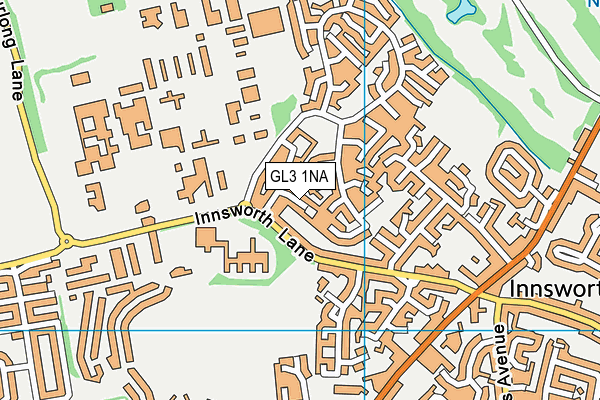 GL3 1NA map - OS VectorMap District (Ordnance Survey)