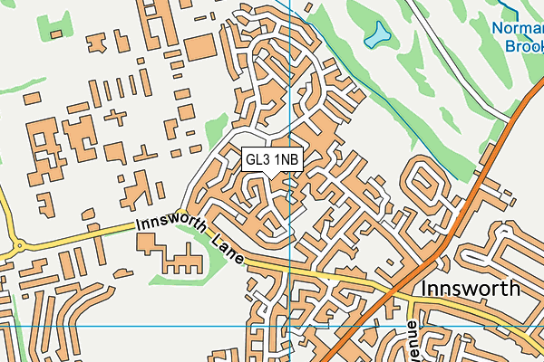GL3 1NB map - OS VectorMap District (Ordnance Survey)