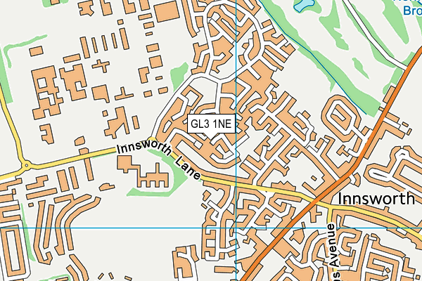 GL3 1NE map - OS VectorMap District (Ordnance Survey)