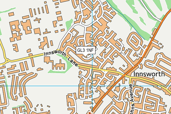 GL3 1NF map - OS VectorMap District (Ordnance Survey)