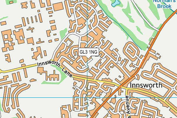 GL3 1NG map - OS VectorMap District (Ordnance Survey)