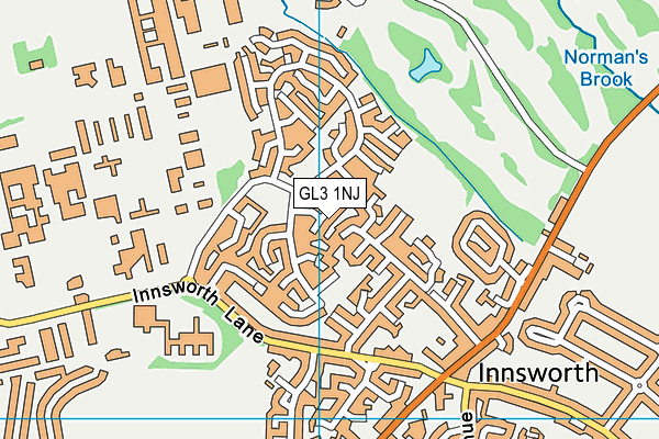 GL3 1NJ map - OS VectorMap District (Ordnance Survey)